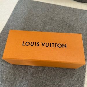 Louis Vuitton magnetic box with tissue paper and ribbon